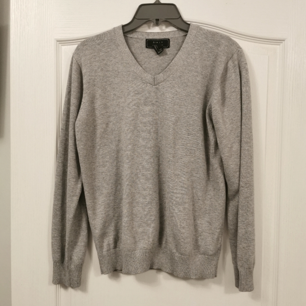 Men's Grey V-Neck Sweat Shirt